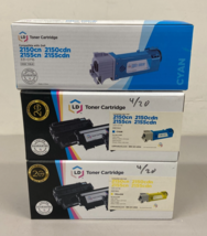 Compatible Color Laser Toner Cartridge Dell 2150 2155 2150cn 2 Cyan 1 Ye... - $19.95