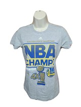 Adidas Golden State Warriors NBA Basketball Champs Womens Small Gray TShirt - £11.83 GBP