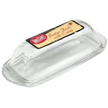 Tablecraft Clear Glass Butter Dish - £29.56 GBP