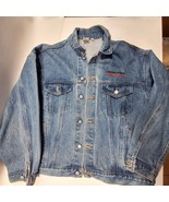 Vintage Firestone Denim Trucker Jacket Sz Large Mens Made In USA  - €59,72 EUR