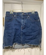 Madewell Denim Skirt 28 Rough Hem Mid Length - €13,68 EUR