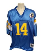 1984 SD Chargers Dan Fouts #14 Silver Anniversary Edition Mens Blue Sz 5... - £236.66 GBP