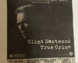 True Crime Vintage Movie Print Ad Clint Eastwood James Woods TPA23 - $5.93