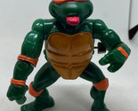 1989 TMNT Wacky Action Mike Michelangelo Tongue Spinning Arm Ninja Turtl... - $9.99