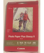 Canon 4x6 Photo Paper Plus Glossy 2 100 Sheets - $8.90