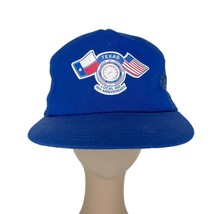 Vintage IUOE Texas Local 450 Blue Trucker Snapback Hat Cap Operating Eng... - £21.29 GBP
