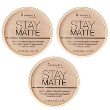 (3 Pack)Rimmel London Stay Matte Pressed Powder RIMM029358 Sandstorm 004,0.49 oz - £14.92 GBP