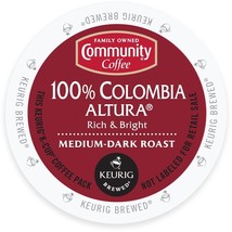 Community Coffee 100% Colombia Altura 18 to 144 Keurig K cup Pods Pick Any Size  - £17.21 GBP+