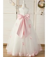 Tulle and satin First communion Dress Light Luxury High end Super Immortal Dress - £105.49 GBP