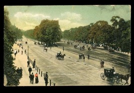 Vintage Postcard 1905 Rotton Row London Street Carriage Scene Perf Cancel - £11.67 GBP