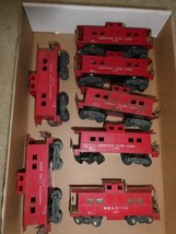 Lot of 7 Vintage S Scale American Flyer Caboose Cars 630 806 24603 938 - £29.58 GBP