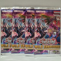 YuGiOh Wild Survivors Booster Packs Lot Of 4 Factory Sealed 1st Edition - £9.90 GBP