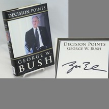 George W Bush Memoirs Signed Decision Points Hardcover 1st/1st Limited Edition - £96.86 GBP