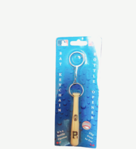 Pittsburgh Pirates Mini Baseball Bat Keychain Key Ring With Bottle Opener Mlb - £6.39 GBP