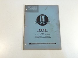 Vintage 1954 Implement &amp; Tractor Flat Rate Manual- Ford Series 2N 8N 9N NAA - $19.99