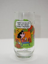 Vintage McDonald&#39;s Camp Snoopy Glass &quot;There&#39;s No Excuse...&quot; Peanuts - £6.28 GBP