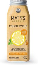 Maty&#39;s Organic Cough Syrup, Made with Organic Honey, Lemon &amp; Cinnamon - ... - $9.43