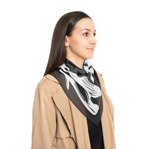 WILD Printed Polyester Scarf Chiffon Voile Sheer Lightweight Accessory - £19.35 GBP+