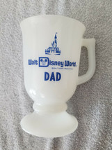 1986 Disney World Cinderella Castle Glass &quot;DAD&quot; Coffee/Tea Mug 5 1/4&quot; High - £7.19 GBP