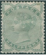 Great Britain 1880 SG165 ½d pale green QV MH (amd) - $29.38