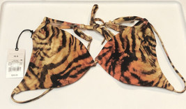 Shade &amp; Shore Woman&#39;s Tiger Print Bikini Top Size 36B NEw With Tags - £5.33 GBP