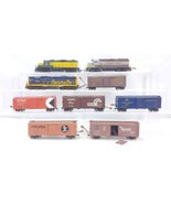 3 HO Diesel Locomotive Engine 6 Box Cars 3 with Sound 3 No Sound - £108.98 GBP