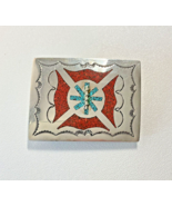 VTG Native American Navajo Sterling Silver Turquoise Buckle LL Yazzie, F... - $375.19 CAD