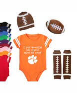 Clemson  Tigers Watching With Daddy Onesie Set - $22.00+