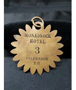 Ca. 1900 Monadnock Hotel Colebrook New Hampshire Brass Room Key Fob, Sta... - $280.29 CAD