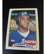 ALBERT HALL ATLANTA BRAVES 1989 TOPPS BASEBALL CARD #433 - €0,84 EUR