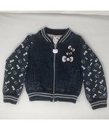 Girl&#39;s Sanrio Hello Kitty Denim Zip Jacket - Sequins - Size 2 - $459.46 MXN