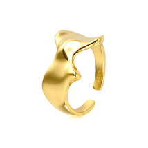 Irregular Silver Smooth Band Ring - $39.90