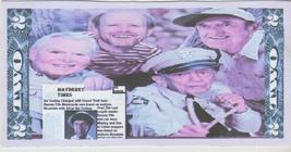 2022 Andy Griffith show Ike Godsey Takes Barney&#39;s Ride $2 Hard Feel Novelty Bill - £2.34 GBP