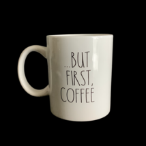 Mainstays White Stoneware Mug &quot;But First Coffee&quot; 14 fl oz Sentiment Cup NEW - $339.28 MXN