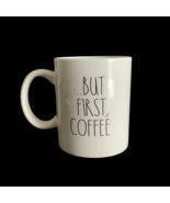 Mainstays White Stoneware Mug &quot;But First Coffee&quot; 14 fl oz Sentiment Cup NEW - $343.07 MXN