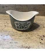 Vintage The Old Curiosity Shop Gravy Boat Ceramic Green Ivory - $327.74 MXN