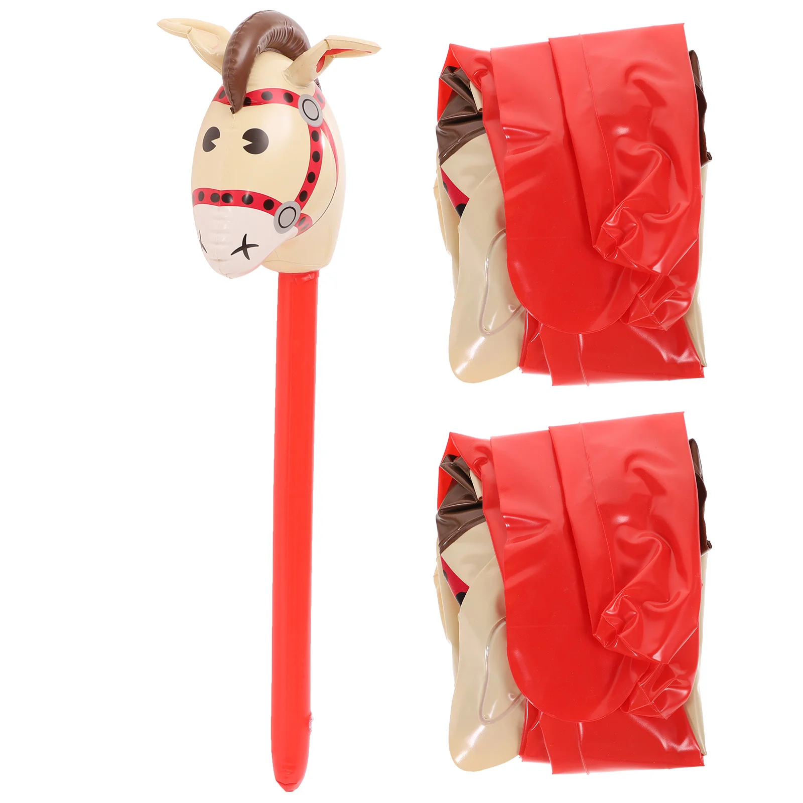 Inflatable Horse Stick Toy for Kids Party Decoration and Playtime with Cute - £13.99 GBP