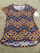 NWT LuLaRoe Classic Tee - Size XS - Multicolor  Geometric Aztec Lines Sh... - $9.49