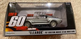 1967 FORD SHELBY MUSTANG GT500 ELEANOR GONE IN 60 SECONDS 1:43 GREENLIGH... - $24.74