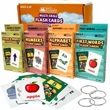 144 Flash Cards For Toddlers 2 3 4 5 Years, Abc Alphabet Letters, Colors & Shape - £31.28 GBP
