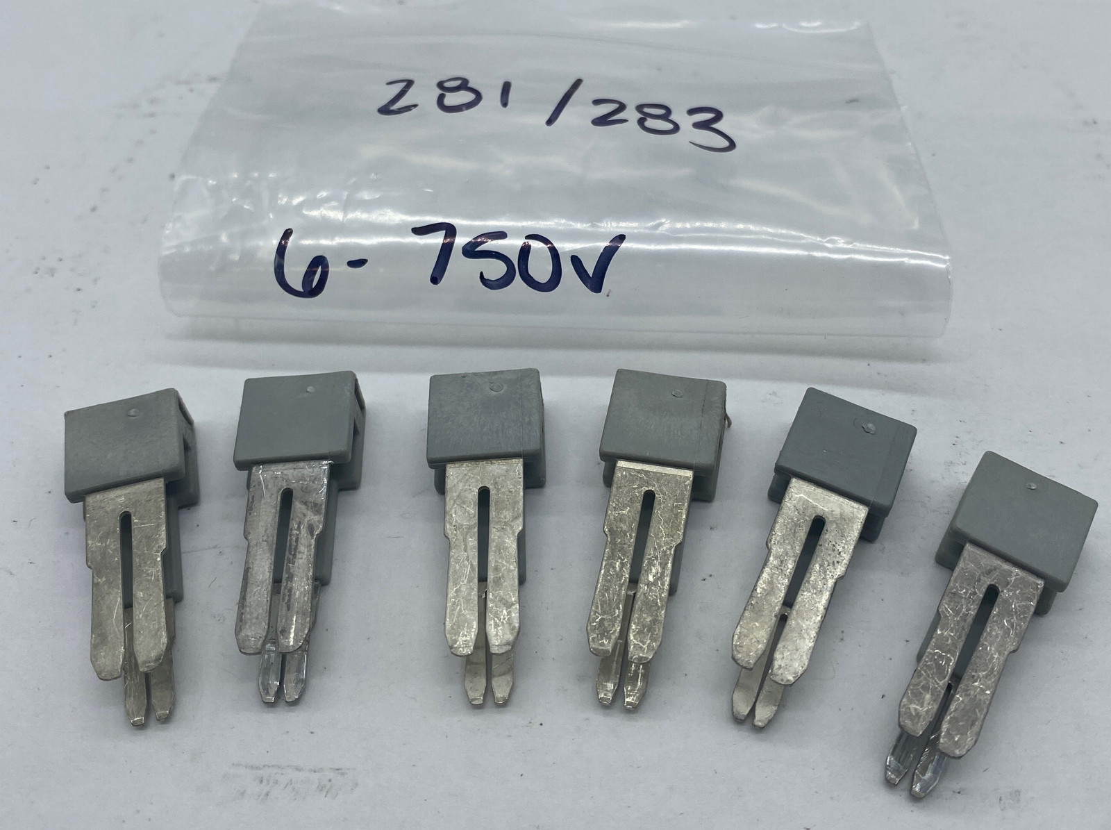  Wago 281/283 Adjacent Jumper 750V 35Amp Lot of 6 - $9.50