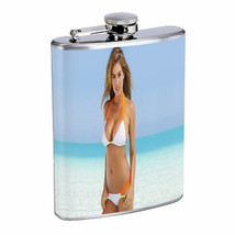 Indiana Pin Up Girls D8 Flask 8oz Stainless Steel Hip Drinking Whiskey - £11.06 GBP