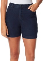 Gloria Vanderbilt Womens Amanda Shorts Size 4 Color Blue - £27.07 GBP