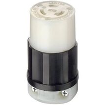 Leviton Locking Receptacle 2 Pole, 3 W 20 Amp 250 V L 6-20 R Blk CSA Bx - $35.52 CAD