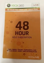 NEW Microsoft Xbox 360 Live Free 48 Hour Trial GOLD Subscription Card UNUSED - £12.58 GBP