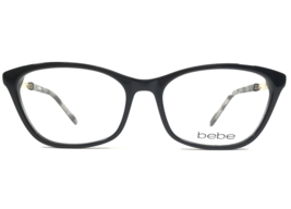 Bebe Eyeglasses Frame BB5174 001 Jet Shiny Black Gold Cat Eye Full Rim 5... - £18.49 GBP