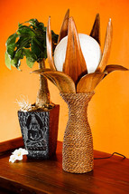 Wood Lamp Floor Lamp Coconut Table Lamp 54 CM Coconut Palm Maritime - $181.88