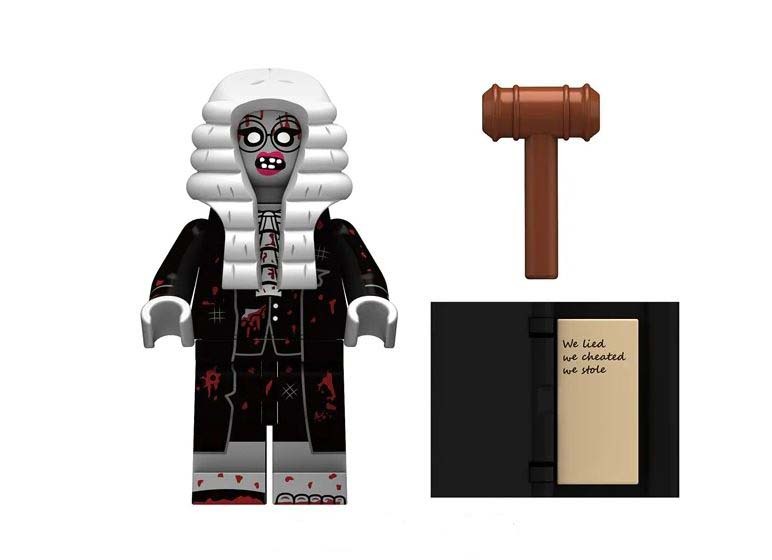 Judge Zombie Horror Movie Halloween Custom Minifigures - $8.41