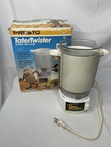 Presto Electric Tater Twister - White Tested Working Potato Peeler - £21.28 GBP