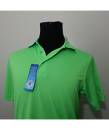 PGA Tour Men Polo Shirt Size S (21.5&quot;x27&quot;)  Golf Green Moisture Wicking ... - £23.15 GBP